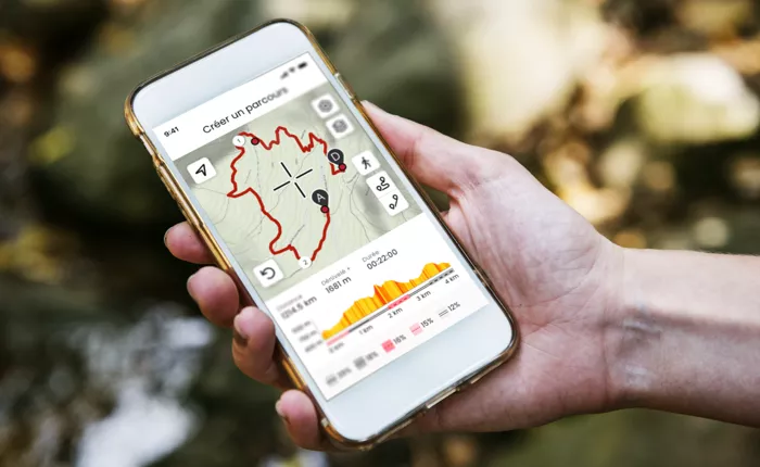 Tracer un parcours depuis l'app